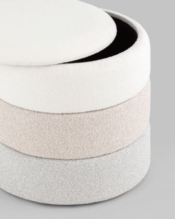 Пуф с ящиком Хиве КСС букле бежевый / Hive XS_3