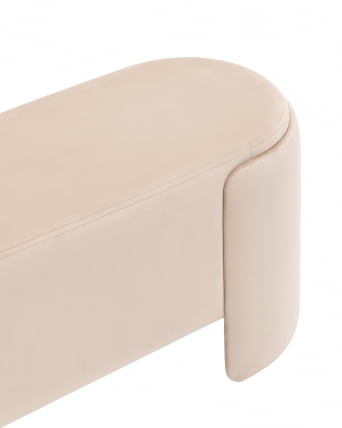 Банкетка Такс велюр Молочный / Taks_3