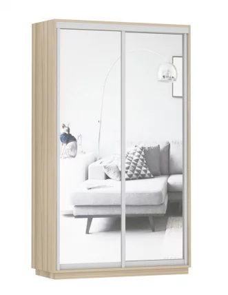 Шкаф-купе двухдверный Экспресс Дуо Экспенс 1200х2200х Ясень шимо светлый / 1200х2200h_0