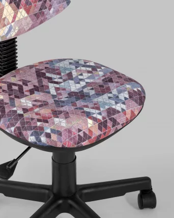 Кресло компьютерное детское УМКА абстракция Красный_7