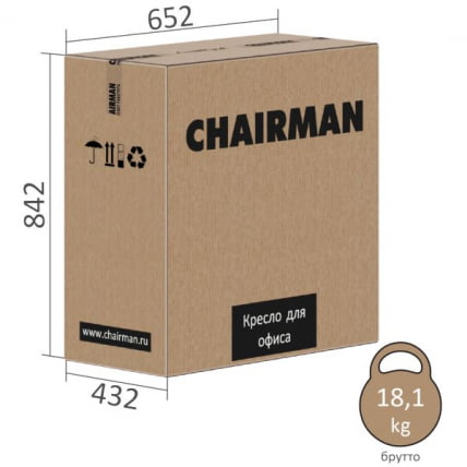 Кресло руководителя CХАИРМАН ДОМ (Хоме) 434 Черный / CHAIRMAN (Home)_6