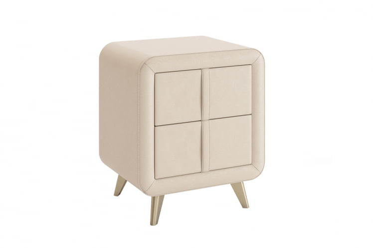 Тумба прикроватная Софи ТМ-001.1 крем (экокожа) / TM-001.1_0