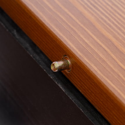 Стол Соната Люкс раздвижной/Соната Лукс екстенсион табле массив сосны, антик/черный, 120-(150)х75х73 см / раздвижной/Sonata Lux extension table_11