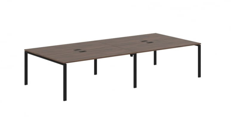 Бенч-система 4-местная ЕДИС ЕУВСТ 3516 Дуб Денвер темный Черный / EDIS EUWST_0