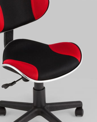 Стул офисный КЗЙ Черно-красный / QZY_6