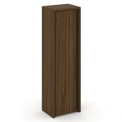 Шкаф высокий узкий левый (высокий фасад ЛДСП) Корнер CОР.СУ-1.9(Л) Орех Лоренцо / Corner COR.SU-1.9(L)_0