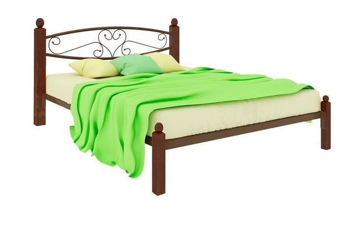 Кровать Каролина Лукс 1200х1900 Коричневая / Lux_0