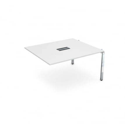 Стол системы БЭНЧ, переговорный, средний ГЛОСС ЛИНЕ НСПС-П.928 Белый Премиум / GLOSS LINE_0