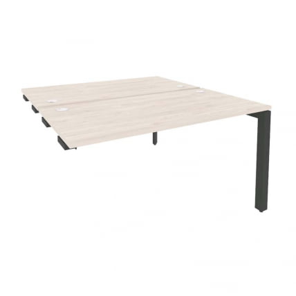 Стол-приставка двойной на П-образном м/к к опорным элем. ОНИКС О.МП-Д.СПР-3.7 Денвер Светлый/Антрацит / ONIX O.MP-D.SPR-3.7_0