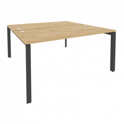 Рабочая станция на П-образном м/к ОНИКС О.МП-Д.РС-2.4.8 Тиквуд Светлый/Антрацит / ONIX O.MP-D.RS-2.4.8_0