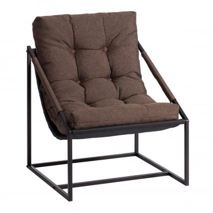 Кресло Чарли / Чарли без подлокотника рогожка, коричневый, 3М7-147, 70х70х84 см / Charli_0