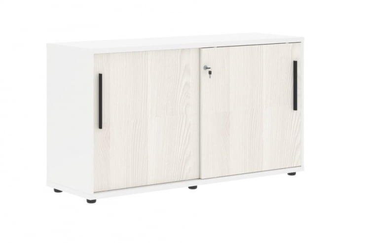 Шкаф с дверьми-купе ЕДИС ЕЛC 1343 Ясень Траун Черный Белый / EDIS ELC_0