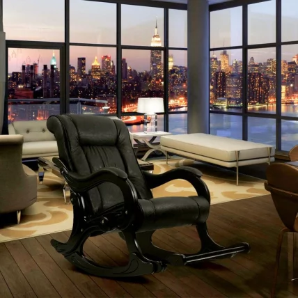 Кресло-качалка Модель 77 Венге/Верона Бровн / Venge/Verona Brown_2