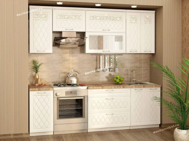 Кухонный гарнитур прямой (240 см) Тиффани 19 Набор 10_0