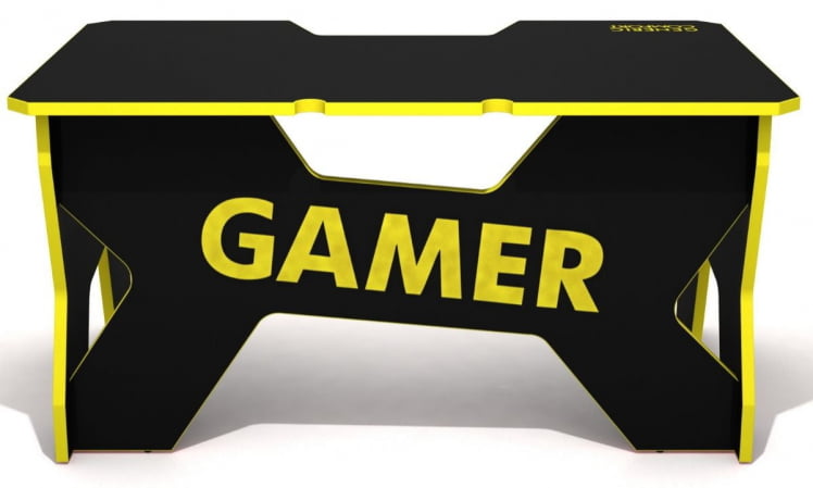 Стол геймерский Генериc Комфорт Гамер2/ДС/НИ Желтый Черный / Generic Comfort Gamer2/DS/NY_1