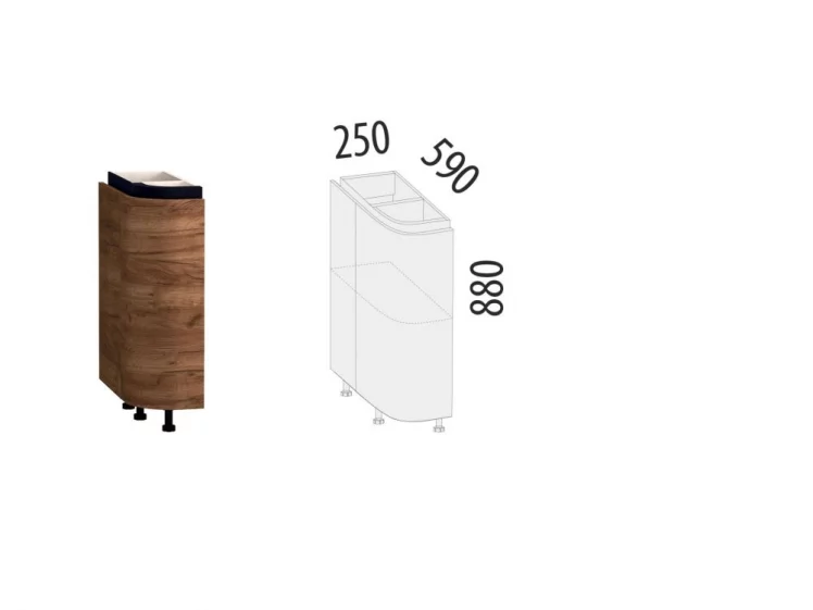 Напольный шкаф торцевой (лев) Дакота 103.65_1