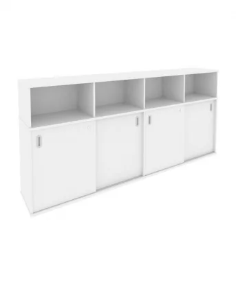 Шкаф-купе приставной Метал Сйстем Б.ШК-4 Белый/Серый / Metal System_0