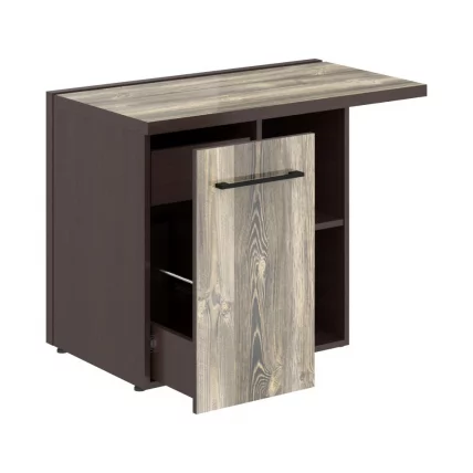 Тумба приставная МCРТ 1055Л Дуб Базель/Венге Магия / MCRT 1055L_0