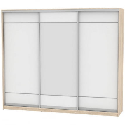 Шкаф-купе Б-220х270х60-1(ДСС-Белый-Д7Д8Д7) / B-220х270х60-1(ДСС-Белый-D7D8D7)_0