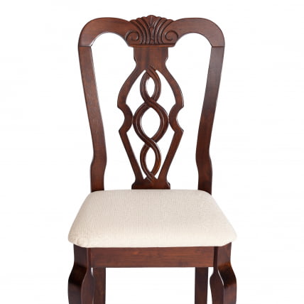 Стул Афродита/ Апхродите дерево гевея, 46х54х99см, Каппучино , ткань кремовая с рисунком (А04) / Aphrodite Cappuchino_5