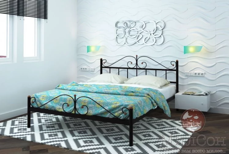 Кровать Диана Плус 1800х2000 Черная / Plus_1