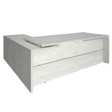 Стол руководителя ЙАЛТА ЛТ-C 22 Р Снежная Платина / YALTA LT-C R_0