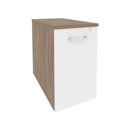 Тумба низкая выдвижная приставная / опорная ОНИКС О.ВТПО-1.8 Дуб Аризона/Белый / ONIX O.VTPO-1.8_0