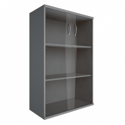 Шкаф средний широкий Рива А.СТ-2.4 Клен/Металлик / Riva_0