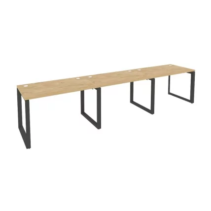 Рабочая станция на О-образном м/к ОНИКС О.МО-РС-3.2.7 Тиквуд Светлый/Антрацит / ONIX O.MO-RS-3.2.7_0