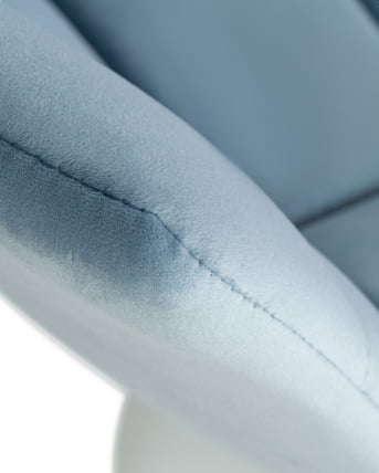 Стул барный ДОБРИН ТАИЛОР ВХИТЕ Пудрово-голубой велюр МДЖ9-74 / DOBRIN TAILOR WHITE MJ9-74_8