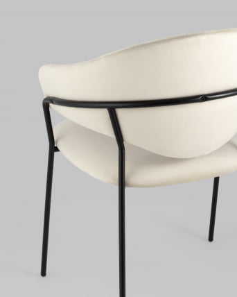 Стул Алексис велюр Бежевый_6