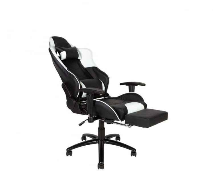 Игровое кресло Лотус ГТС РФ-8066Ф Черный/Белый / Lotus GTS RF-8066F_4