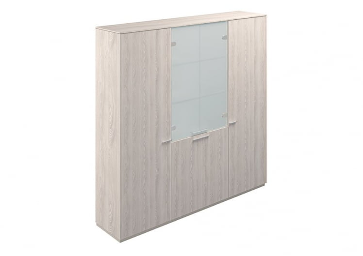 Шкаф высокий тройной с отделением для одежды Атлас НЗ-0303+НЗ-0341+НЗ-0303.ЙН.ЙН Ясень Наварра / Atlas NZ-0303+NZ-0341+NZ-0303.YN.YN_0