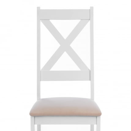 Стул CРОССМАН НЕВ, Многослойный березовый шпон, 41х40х100 см, вхите/велюр бежевый / CROSSMAN NEW, white/велюр_5