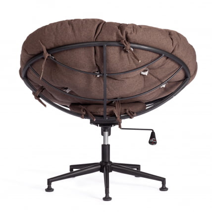 Кресло CЛОУДЕ рогожка/металл, 97х98х90-96см, коричневый, 3М7-147 / CLOUDE_4