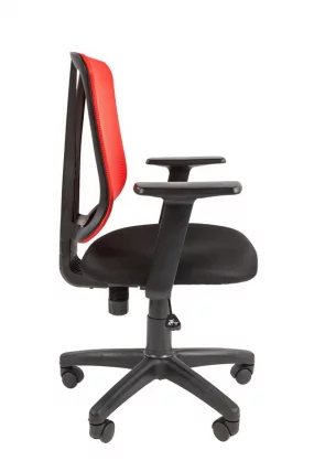Кресло офисное CХАИРМАН 626 Черный Красная сетка / CHAIRMAN_2