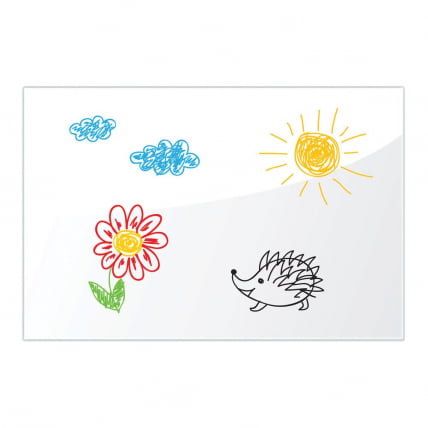 Доска магнитно-маркерная стеклянная БРАУБЕРГ 60х90 см Белая / BRAUBERG_4