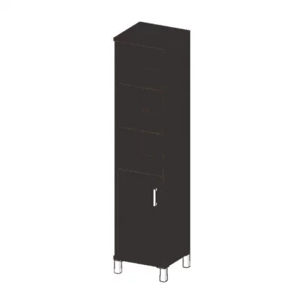 Стеллаж с дверью ДСП В431.2 Р Венге магия / R_0