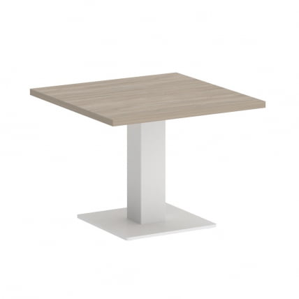 Стол журнальный квадратный ХОМЕ ОФФИCЕ ВР.СП-5-60.2Г Дуб Аттик/Белый металл / HOME OFFICE VR.SP-5-60.2G_0