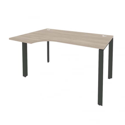 Стол эргономичный левый на П-образном м/к ОНИКС О.МП-СА-2Л Дуб Аттик/Антрацит / ONIX O.MP-SA-2L_0