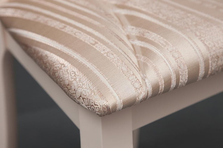 Стул Опера ( ОП-СC ) дерево гевея, 45х53х97см, буттер вхите (слоновая кость), ткань бежевая, рисунок золотистый (180-9) / Opera OP-SC butter white_5