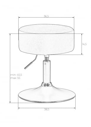 Пуф ДОБРИН ДЭННИ (серый ПУ) / DOBRIN DANNY PU)_3