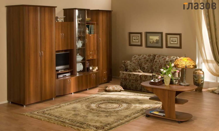 Гостиная композиция 11 Элегия Орех_0