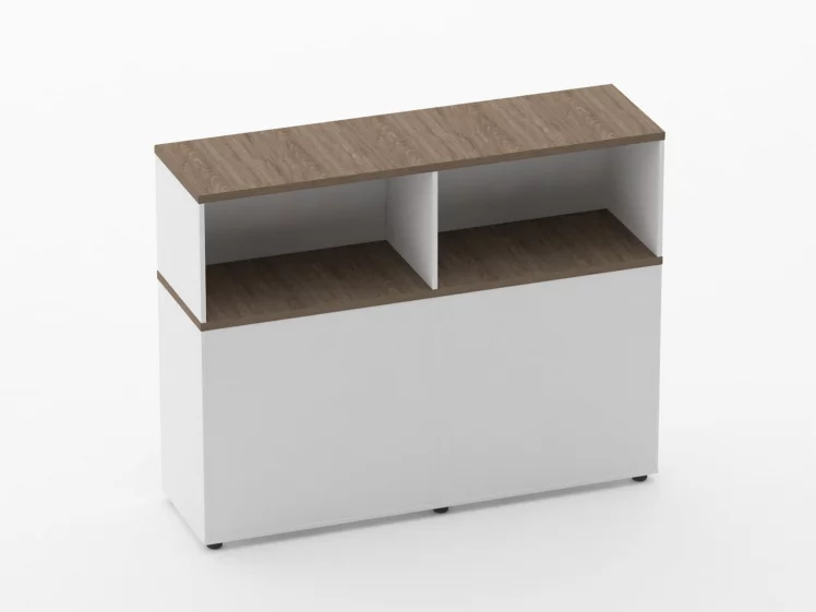 Тумба комбинированная высокая для рабочего модуля Дека 9.04.145 Дуб Верцаска/Белый / Deka_2