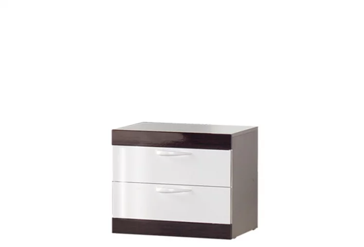 Тумба прикроватная Ронда №314 Венге Белый глянец_0