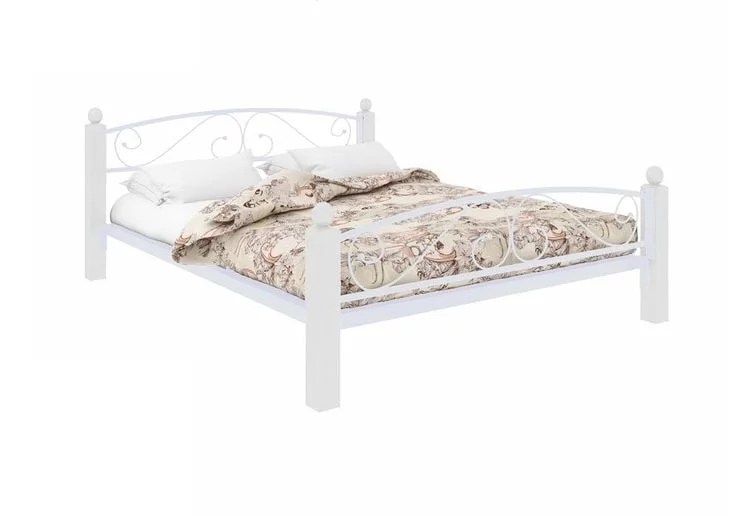 Кровать Вероника Лукс Плус 1600х1900 Белая / Lux Plus_0