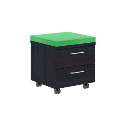 Тумба Мобильная КСМC-2Д Легно Темный/Зеленый / XMC-2D_0
