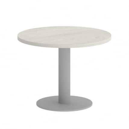 Стол журнальный круглый ХОМЕ ОФФИCЕ ВР.СП-5-60.1Г Дуб Наварра/Серый металл / HOME OFFICE VR.SP-5-60.1G_0