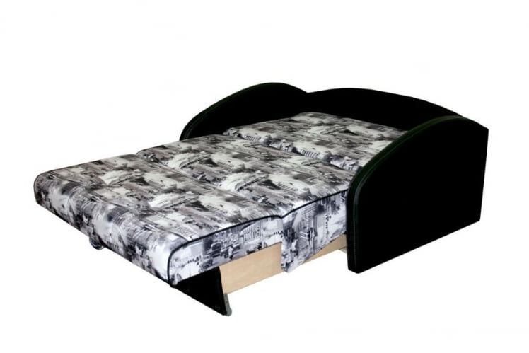 Диван-кровать Оливер 1 Стандарт Москва серый Домус черный_1