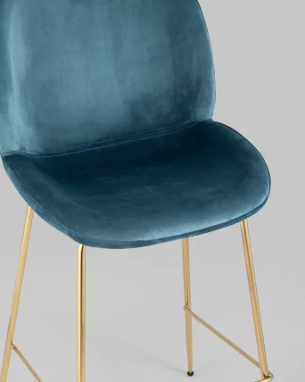 Стул полубарный Беетле со спинкой голд Маренго / Beetle gold_7